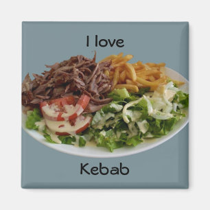 Imã Eu amo o ímã de Kebab