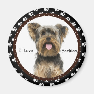 Imã Eu amo o ímã de Yorkies