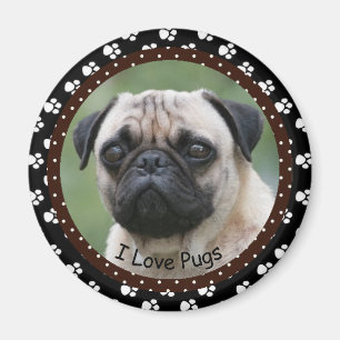 Imã Eu amo o ímã dos Pugs
