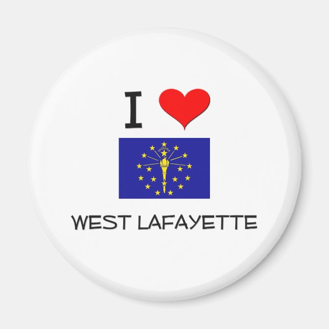 Imã Eu Amo O LAFAYETTE OCIDENTAL Indiana (Frente)