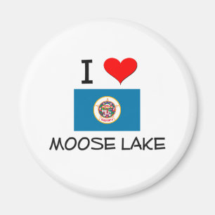 Imã Eu amo o lago Minnesota moose