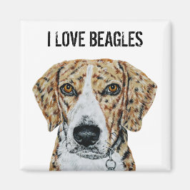 Imã Eu Amo O Magnet De Beagles