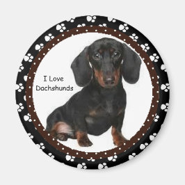 Imã Eu amo o Magnet dos Dachshances