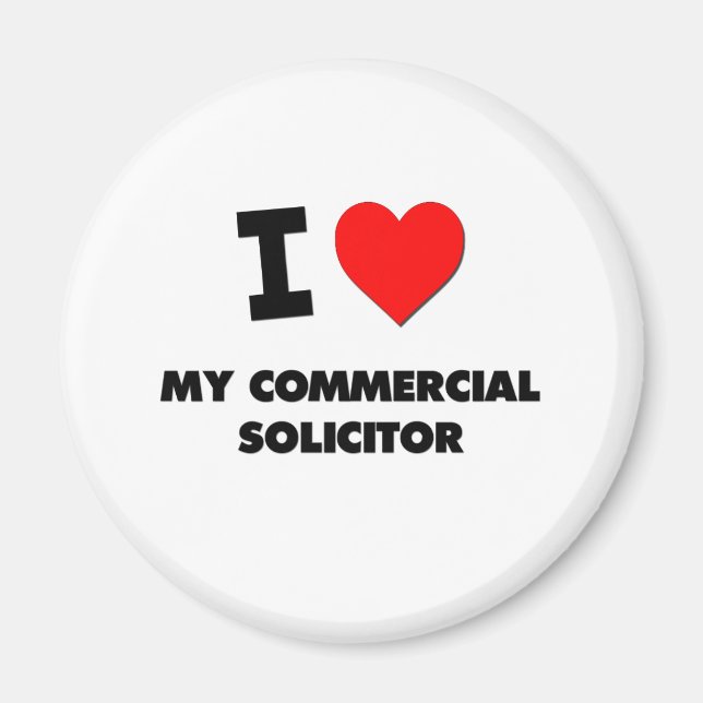 Imã Eu amo o meu advogado comercial (Frente)