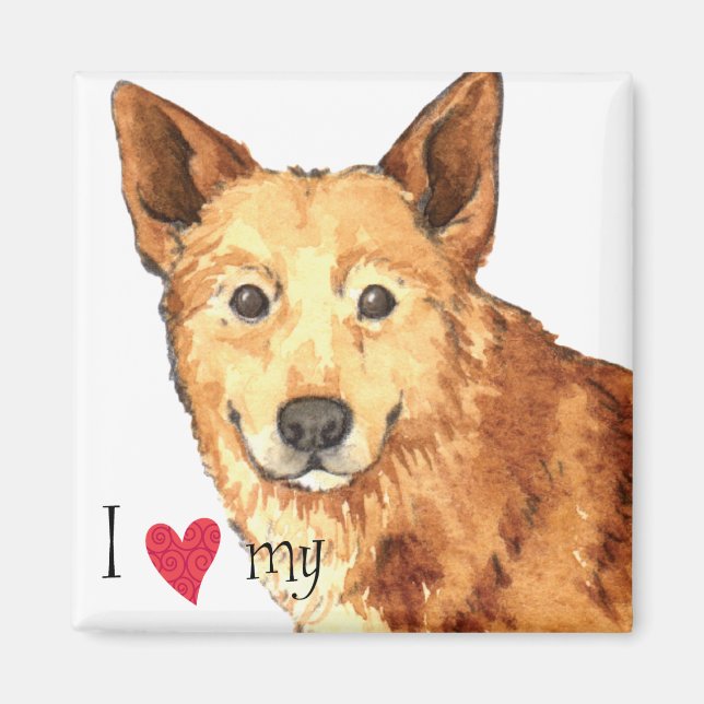 Imã Eu Amo o meu Canaan Dog (Frente)