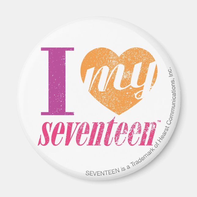 Imã Eu Amo O Meu Laranja 17 (Frente)