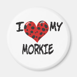 Imã Eu amo o meu Morkie