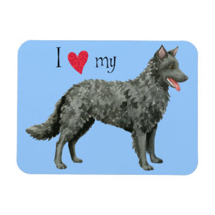 Ímã Eu amo o meu Mudi