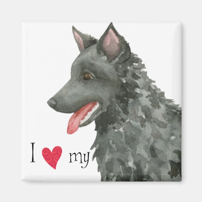 Imã Eu amo o meu Mudi (Frente)