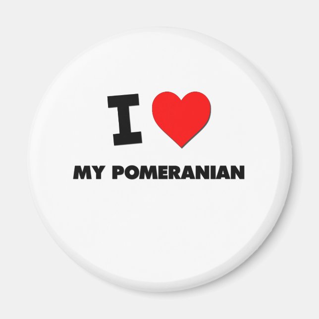 Imã Eu Amo O Meu Pomerano (Frente)