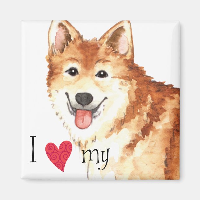 Imã Eu Amo o meu Sheepdog Islandês (Frente)