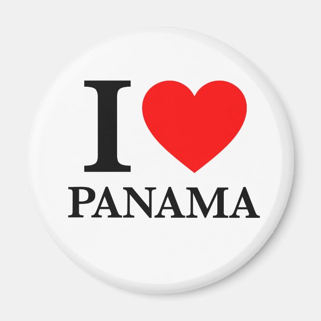Imã Eu amo o Panamá (Frente)