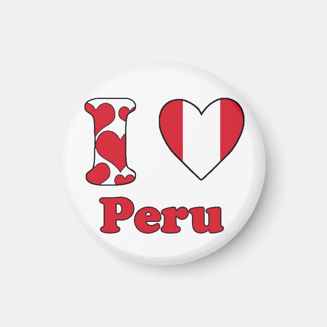 Imã Eu amo o Peru (Frente)