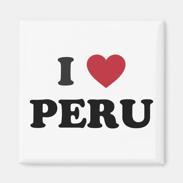 Imã Eu Amo o Peru (Frente)