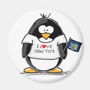 Imã Eu amo o pinguim de New York