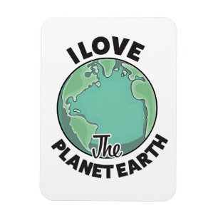Ímã Eu Amo O Planeta Terra