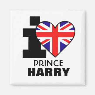 Imã Eu amo o Príncipe Harry Magnet