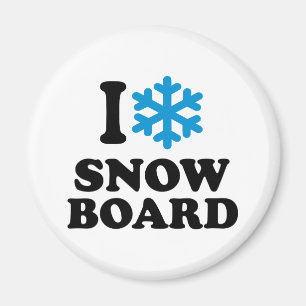 Imã Eu amo o Snowboard