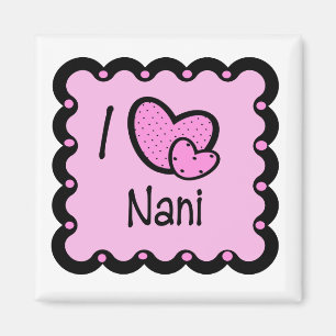 Imã Eu amo o t-shirt bonito de Nani