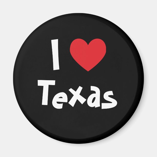 Imã Eu amo o Texas (Frente)