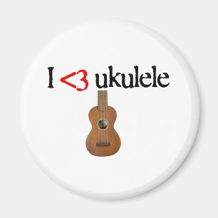 Imã Eu amo o ukulele