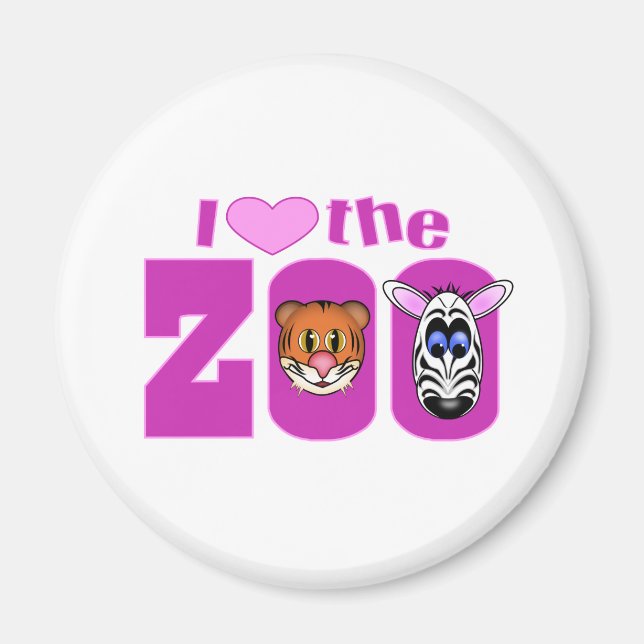Imã Eu Amo o Zoológico (Frente)