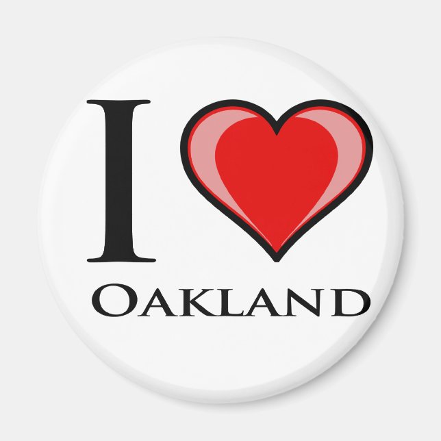 Imã Eu Amo Oakland (Frente)