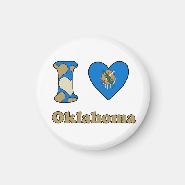 Imã Eu amo Oklahoma (Frente)