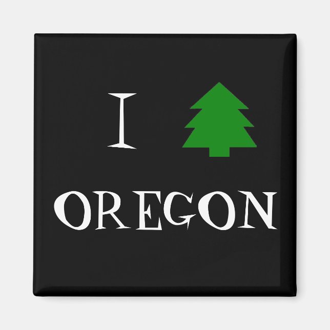 Imã Eu amo Oregon (Frente)