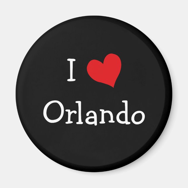 Imã Eu Amo Orlando (Frente)
