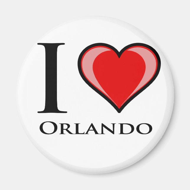 Imã Eu Amo Orlando (Frente)