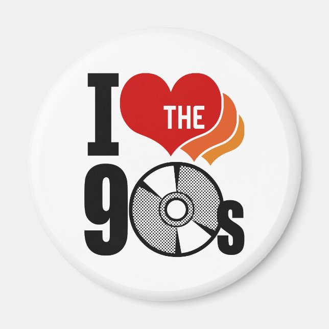 Imã Eu Amo Os 90 (Frente)