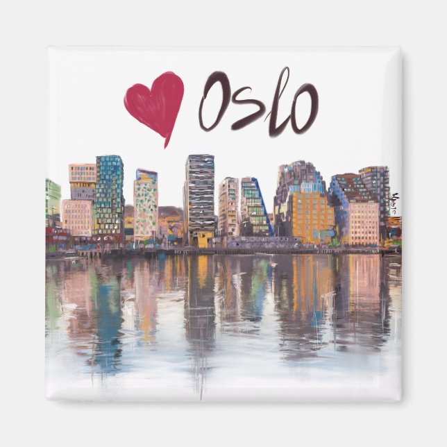 Imã Eu amo Oslo (Frente)