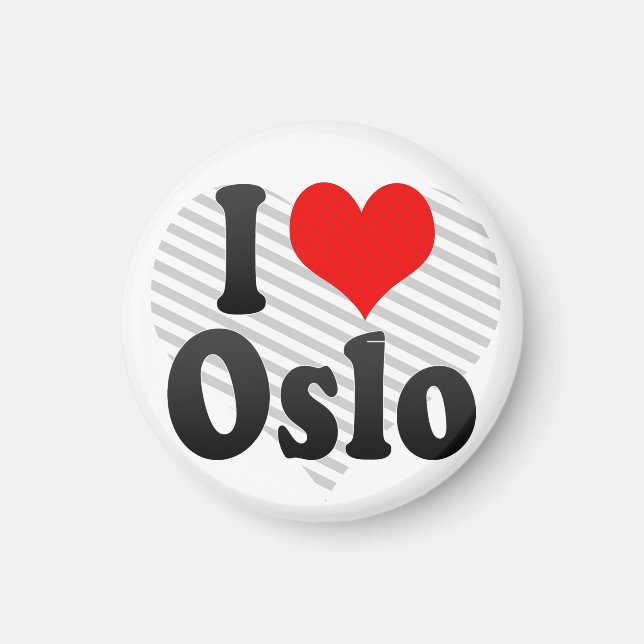 Imã Eu amo Oslo, Noruega (Frente)