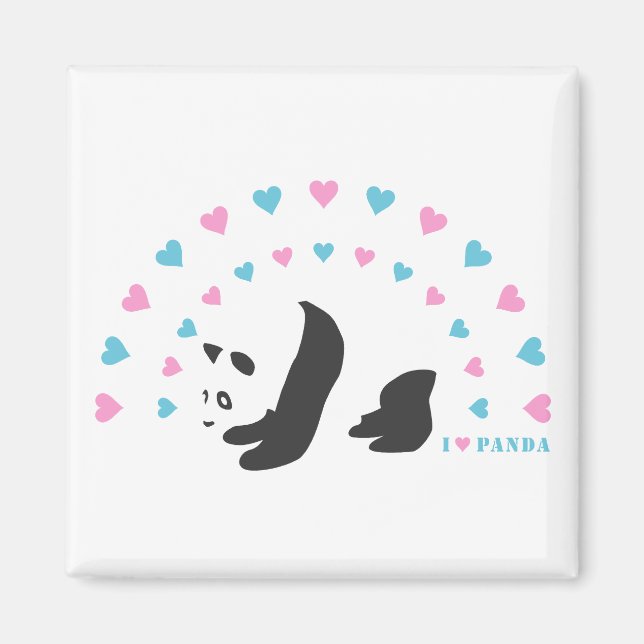 Imã Eu Amo Panda (Frente)