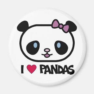 Imã Eu Amo Pandas