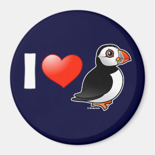 Imã Eu amo papagaio-do-mar