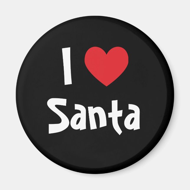 Imã Eu Amo Papai Noel (Frente)