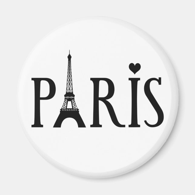Imã Eu Amo Paris (Frente)