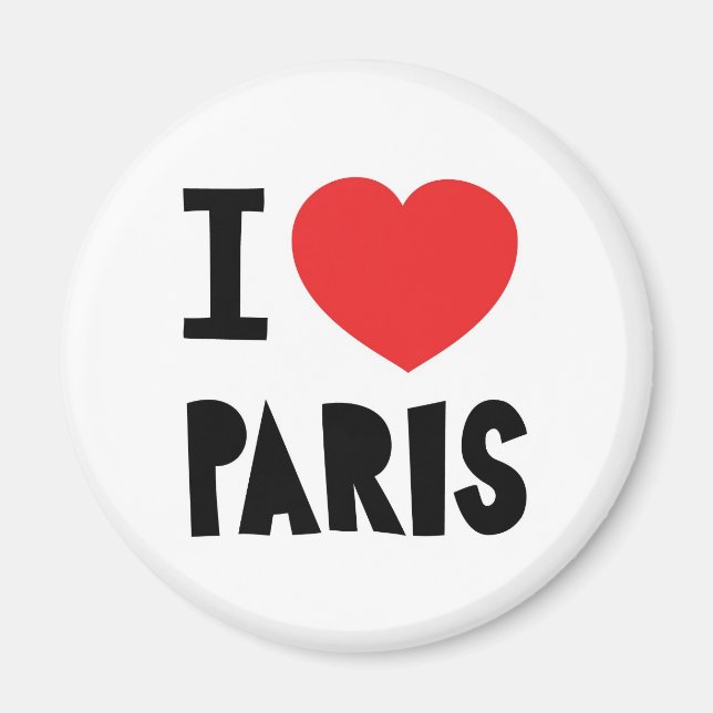 Imã Eu amo Paris (Frente)