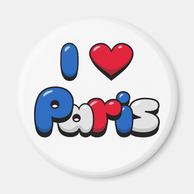 Imã Eu Amo Paris (Frente)