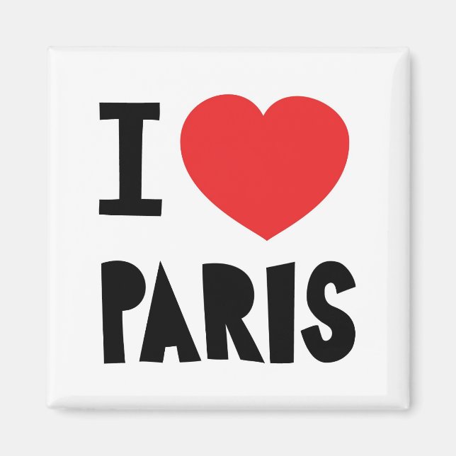 Imã Eu amo Paris (Frente)