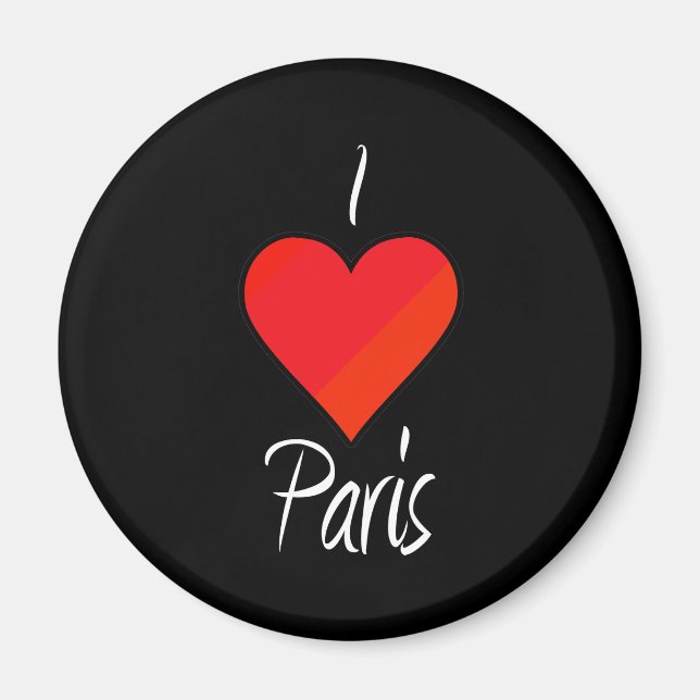 Imã Eu Amo Paris (Frente)