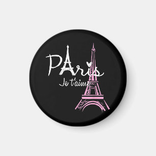 Imã Eu Amo Paris Eiffel Torre França Souvenir Francês