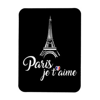 Ímã Eu amo Paris Je t'aime
