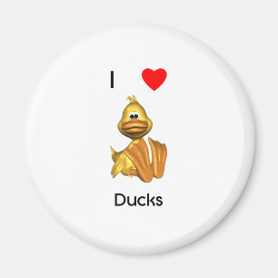 Imã Eu amo patos