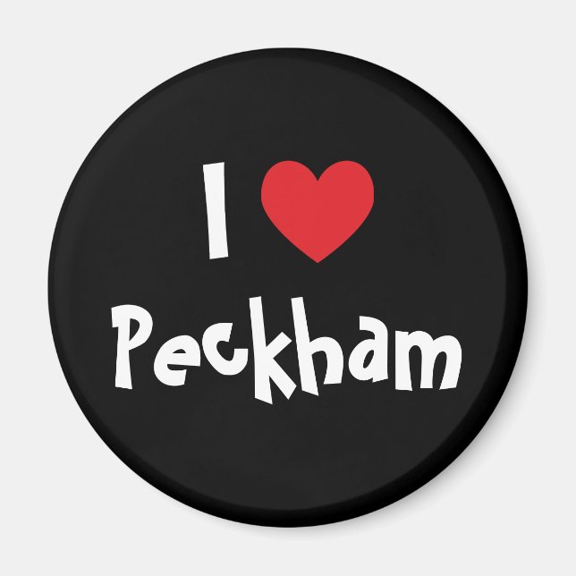 Imã Eu Amo Peckham (Frente)