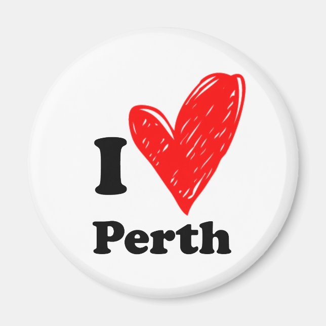 Imã Eu Amo Perth Magnet (Frente)