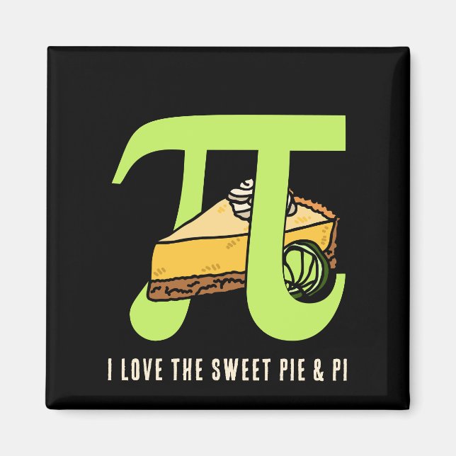 Imã EU AMO PIE E PI Day (Frente)