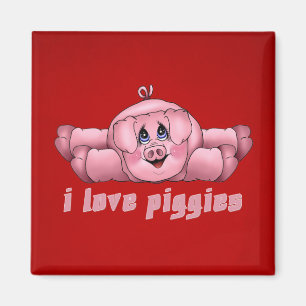 Imã Eu amo Piggies